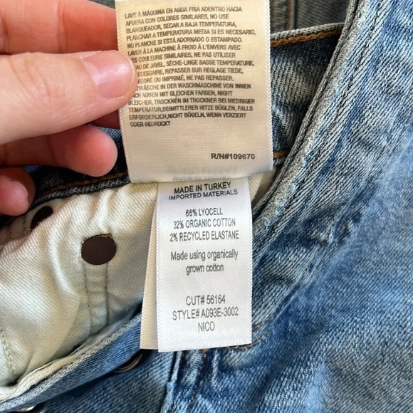 Agolde Denim Cut Off Shorts Nico Size 25 - Picture 4 of 12